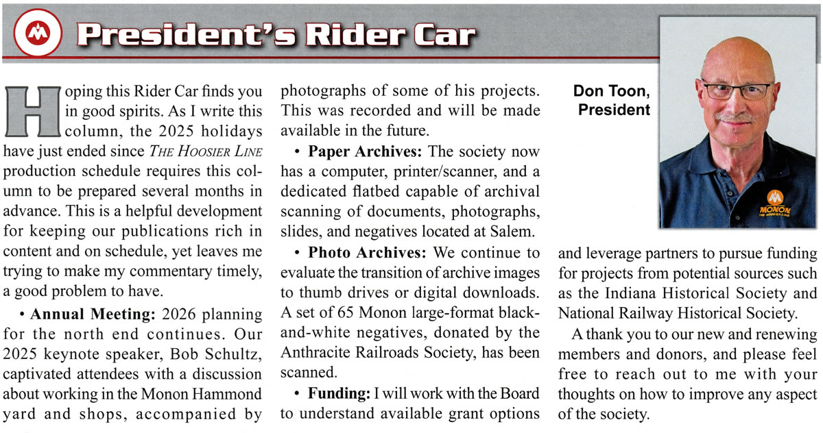 President's Rider Car